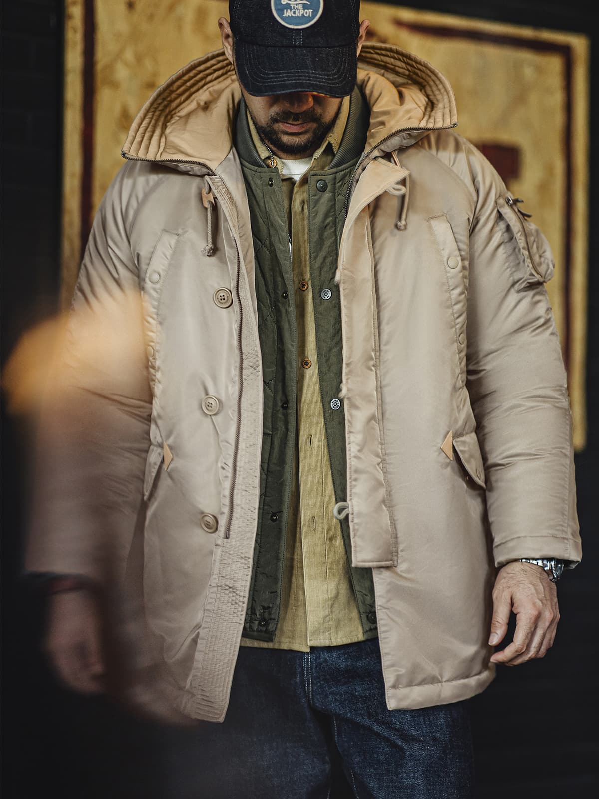 機能性抜群 防寒スノーケルパーカー ミリタリージャケット