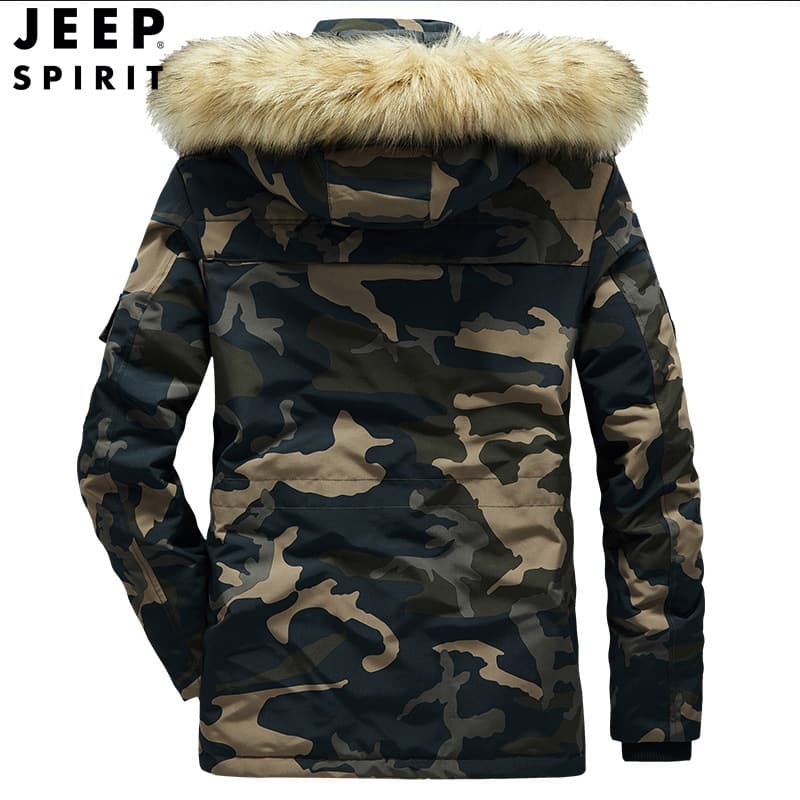 毛皮フード付きミリタリージャケット