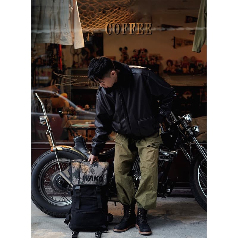 ミリタリージャケット クラシック飛行隊レザージャケット