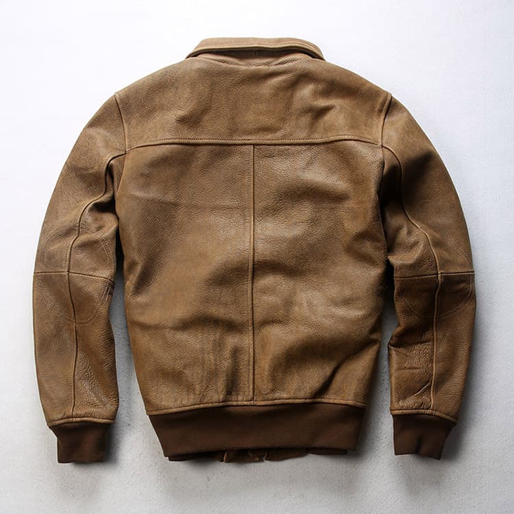 ミリタリージャケット 上質革素材 ミリタリー フライトジャケット