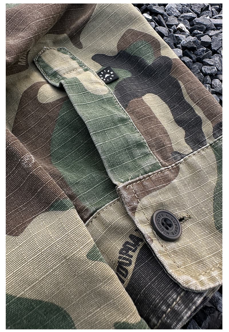 迷彩ワークジャケット 戦闘服風 ミリタリージャケット