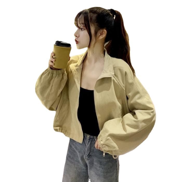ゆったり袖ショートミリタリージャケット ミリタリージャケット