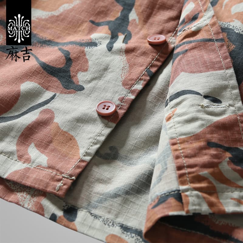 迷彩柄ミリタリーワークジャケット ミリタリージャケット