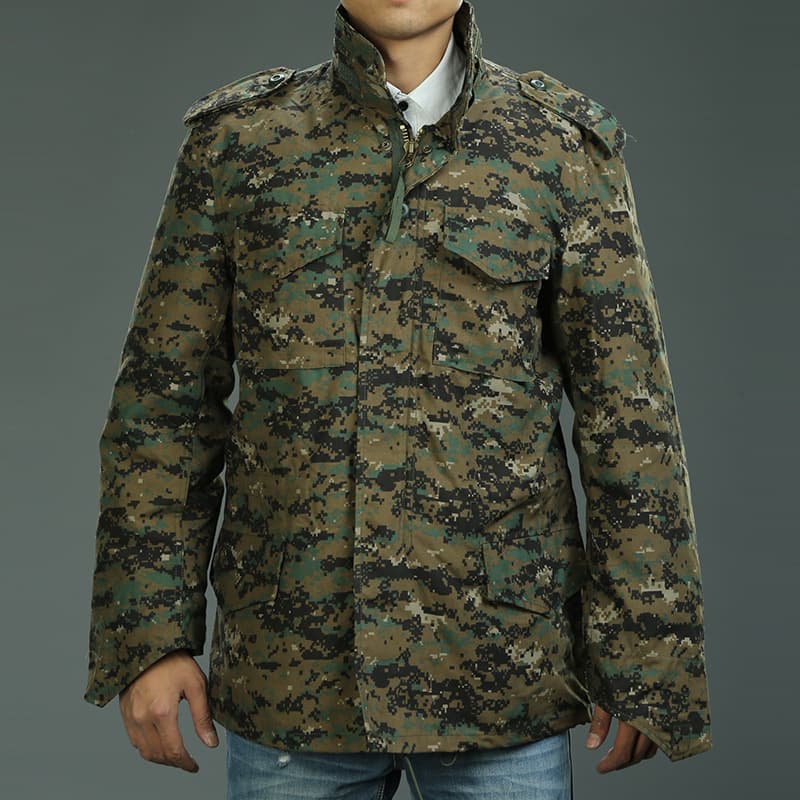 デジタル迷彩フィールドジャケット ミリタリージャケット