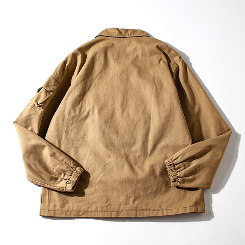 多機能ポケット付き戦闘服風ワークジャケット ミリタリージャケット