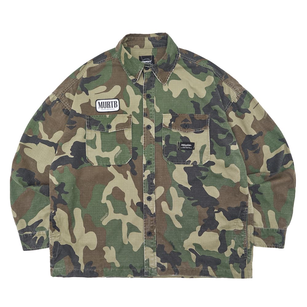迷彩ワークジャケット 戦闘服風 ミリタリージャケット