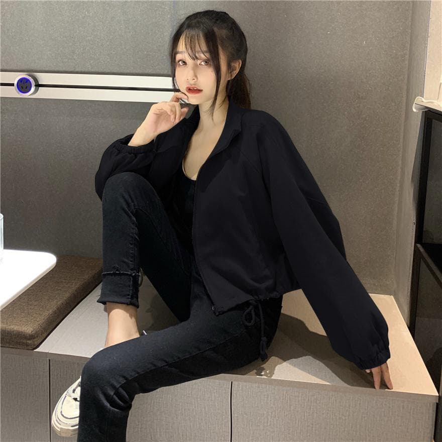 ゆったり袖ショートミリタリージャケット ミリタリージャケット